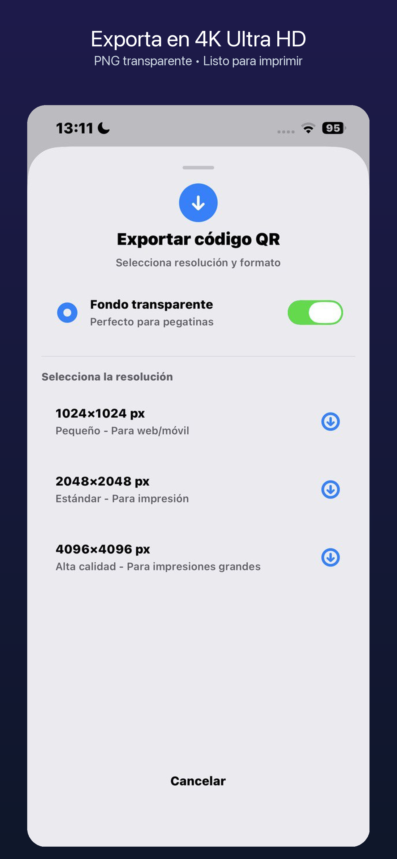 Escáner QR de inQRedible con análisis de enlace