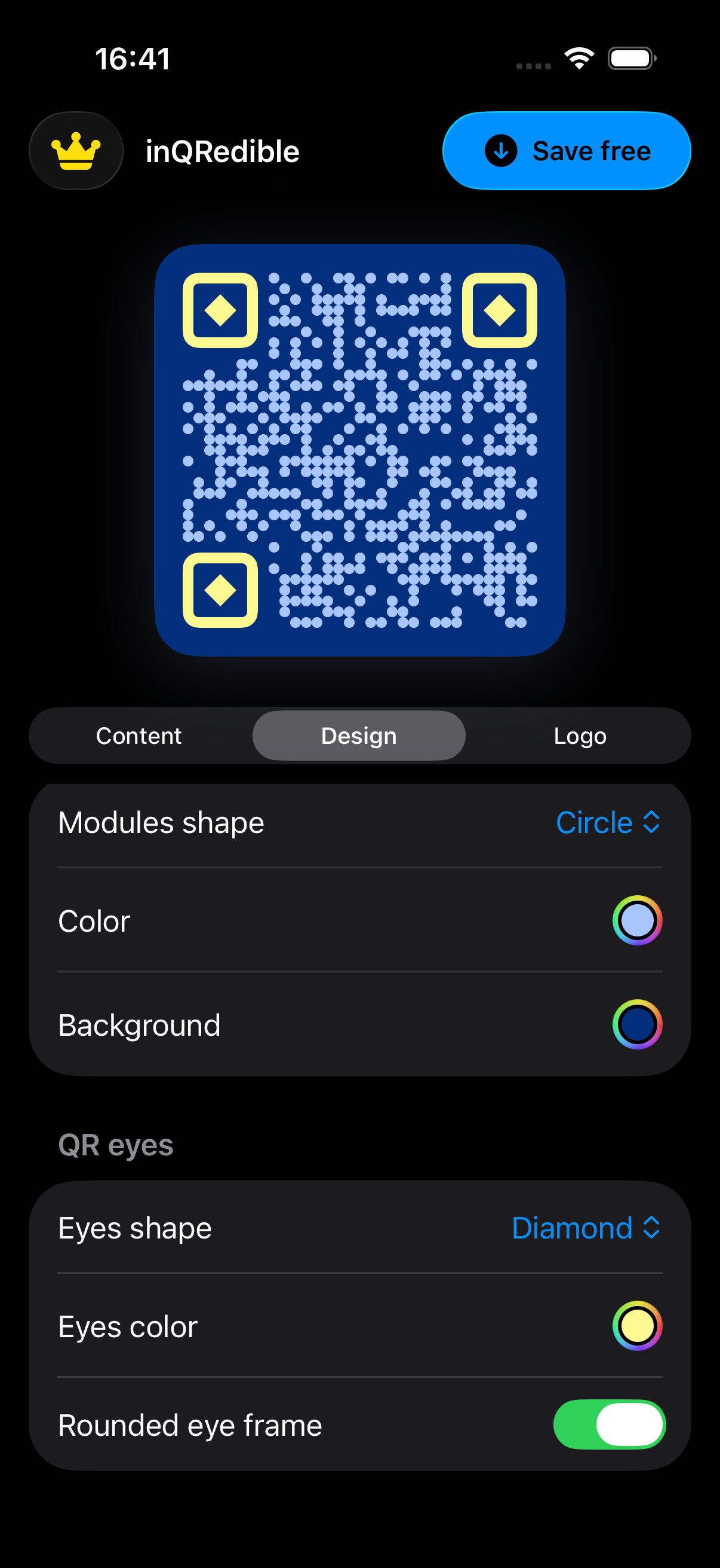 Export - Save your QR code